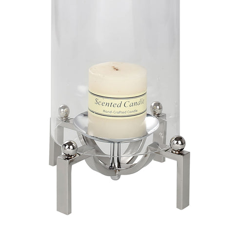 Chrome Stand Candle Holder